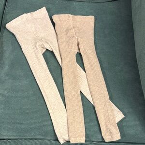 H&M Kids Leggings in Beige and Light Brown